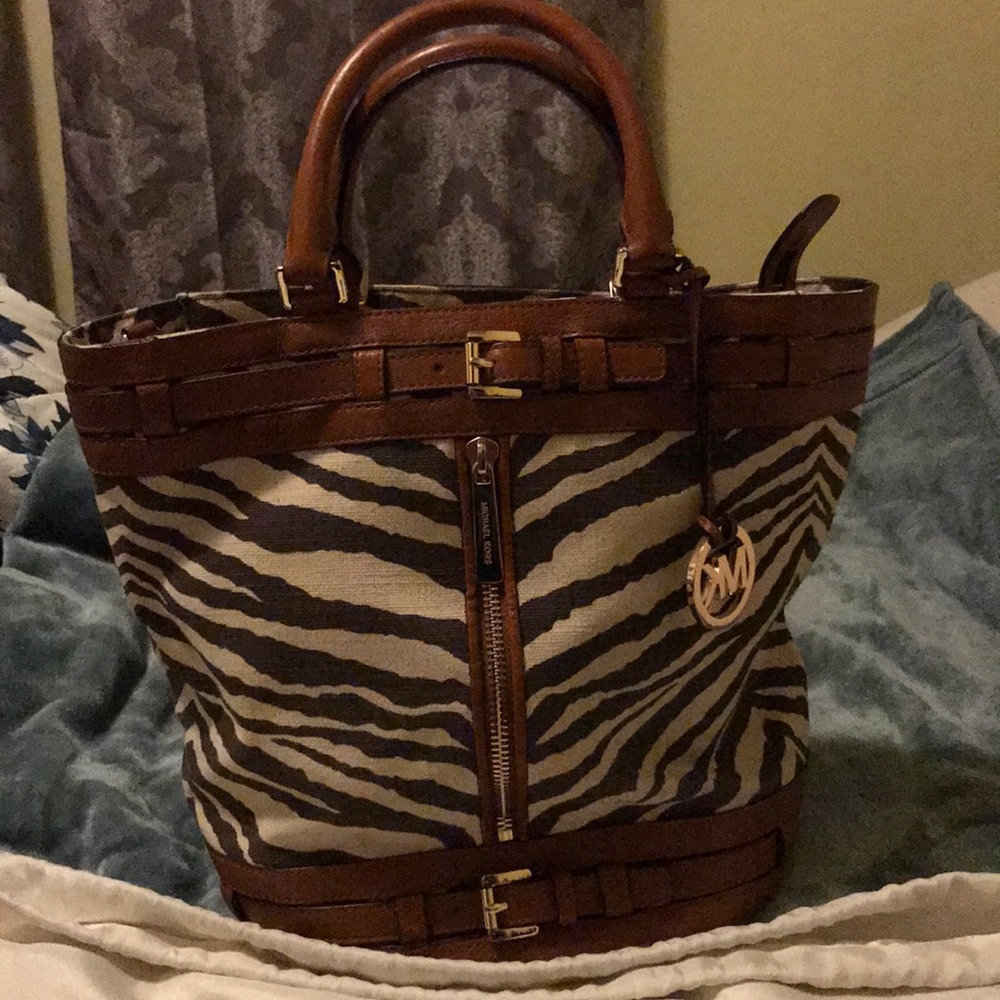 Michael Kors Zebra Canvas Bag